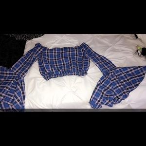 Plaid FashionNova crop top!